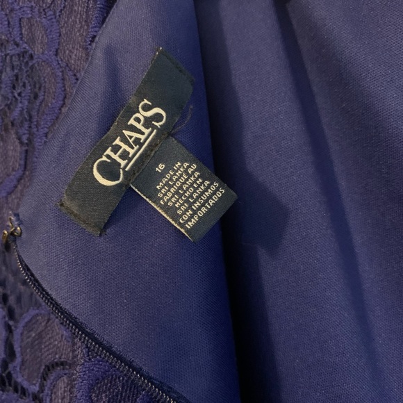 Chaps Women’s Sapphire Lace Dress - Picture 6 of 6